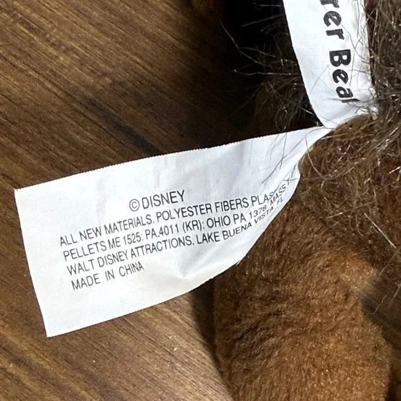 Disney Mouseketoys Brer Bear Splash Mountain Bean Bag Plush Song of the South - Picture 6 of 7